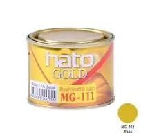 สีทองอะคริลิค HATO รุ่น MG111 ขนาด 1/4 ปอนด์ สีทอง