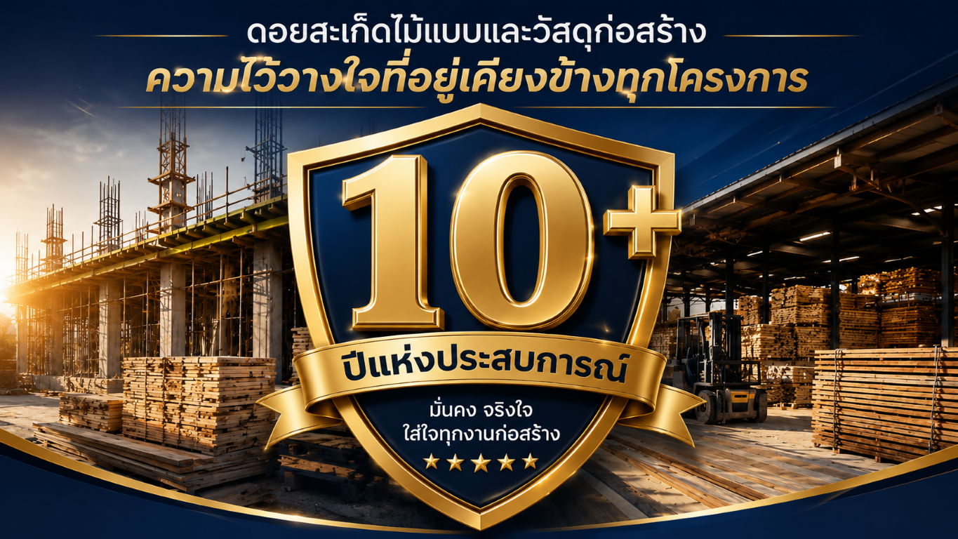 ประสบการณ์กว่า 10 ปี ดอยสะเก็ดไม้แบบ